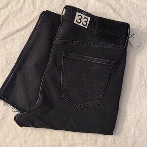 GAP Slim Sky High Rise Stretch Black Women’s Jeans 33 Tall